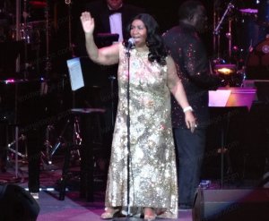 THE Queen of Soul Aretha Frankin performing in Oakland, CA in August 2015